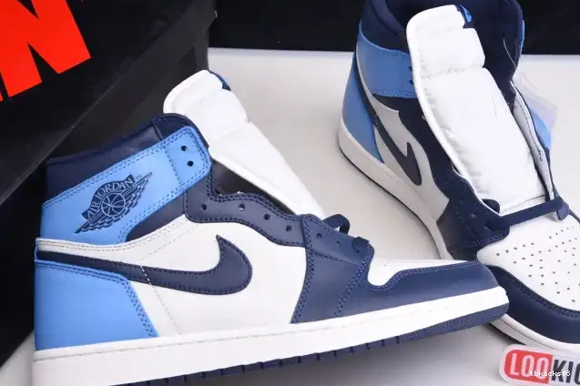 Reps TBkick Obsidian 1 Jordan 555088-140 Air OG Retro High 0606